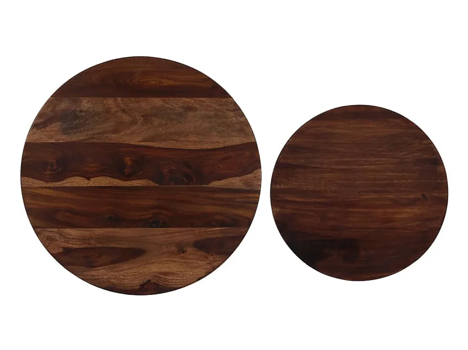 Mesa De Centro* Conj. mesas de centro 2 pcs madeira de sheesham maciça 60x35 cm PT762396 Castanho
