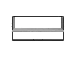 Sale vidaxl Conj. prateleiras c/ barras 4pcs derivados madeira cinza sonoma Cinzento