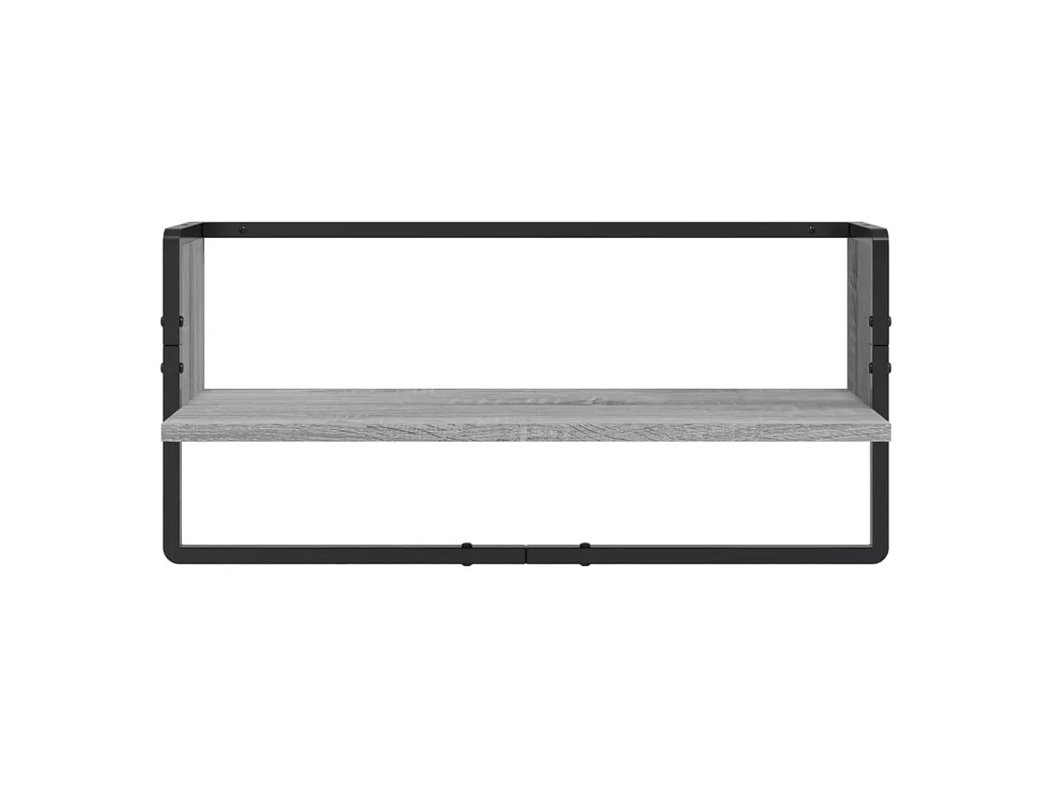 Sale vidaxl Conj. prateleiras c/ barras 4pcs derivados madeira cinza sonoma Cinzento