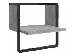 Sale vidaxl Conj. prateleiras c/ barras 4pcs derivados madeira cinza sonoma Cinzento