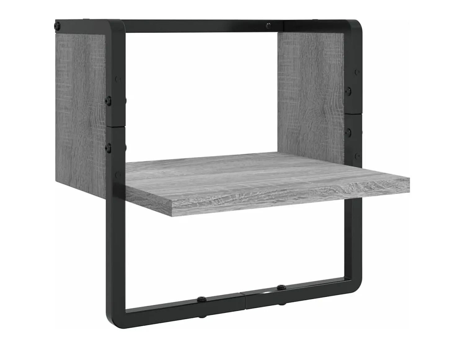 Sale vidaxl Conj. prateleiras c/ barras 4pcs derivados madeira cinza sonoma Cinzento