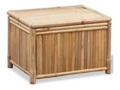 Online vidaxl Conjunto 3 caixas de armazenamento de bambu Natural claro