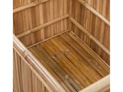 Online vidaxl Conjunto 3 caixas de armazenamento de bambu Natural claro