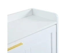 Hauss Spole Conjunto de 2 armários para calçado 70 x 24 x 120 cm com 3 portas -^ Móvel De Arrumação|Sapateira