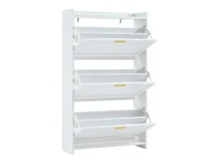 Hauss Spole Conjunto de 2 armários para calçado 70 x 24 x 120 cm com 3 portas -^ Móvel De Arrumação|Sapateira