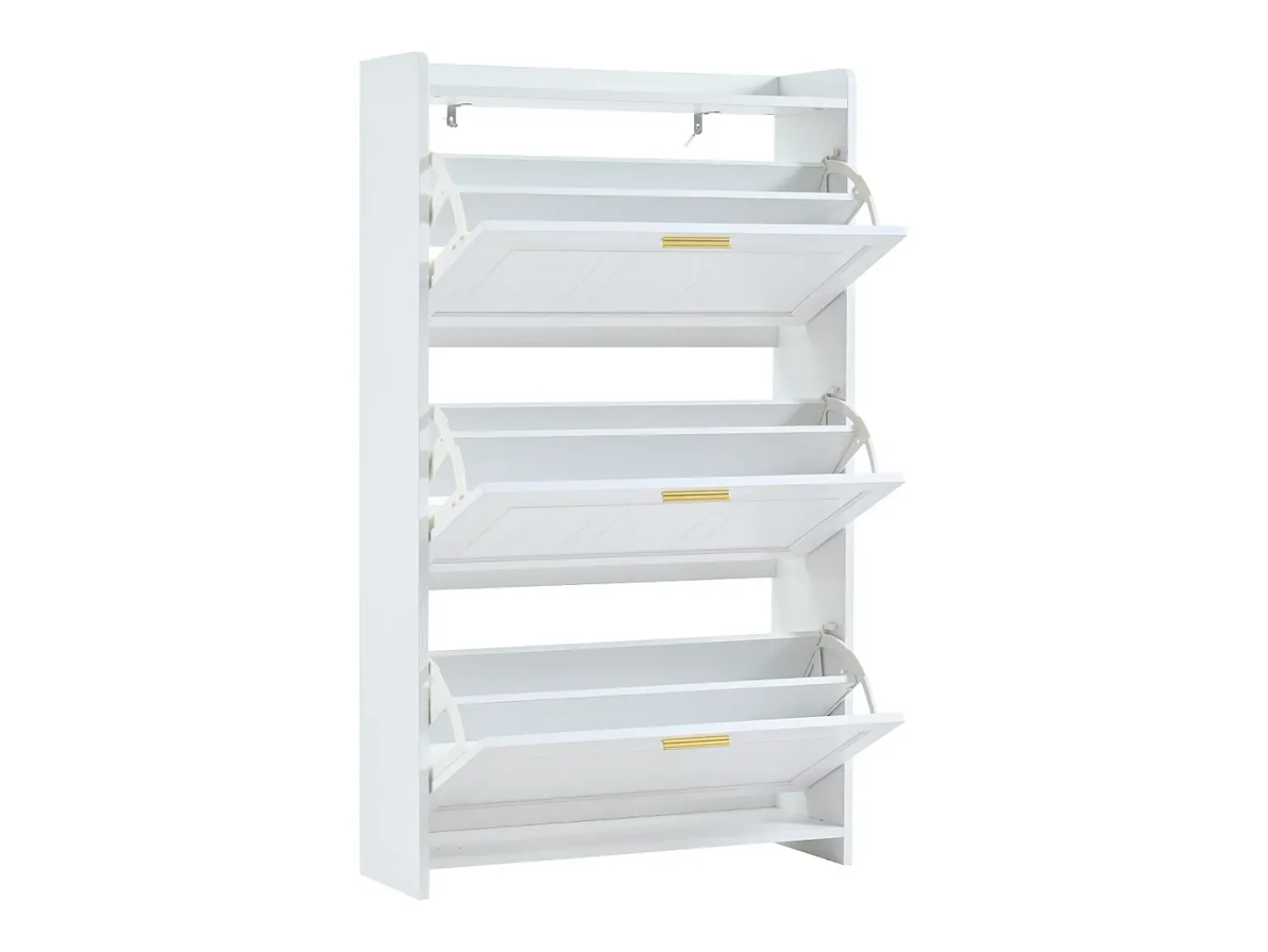 Hauss Spole Conjunto de 2 armários para calçado 70 x 24 x 120 cm com 3 portas -^ Móvel De Arrumação|Sapateira
