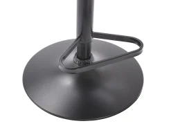 Banco*Vente-unique Conjunto de 2 bancos altos veludo e metal, altura ajustável, - ELEANA Preto