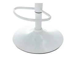 Banco|Vente-unique Conjunto de 2 bancos altos tecido e metal branco, cor bege KIYOLA Bege / Branco
