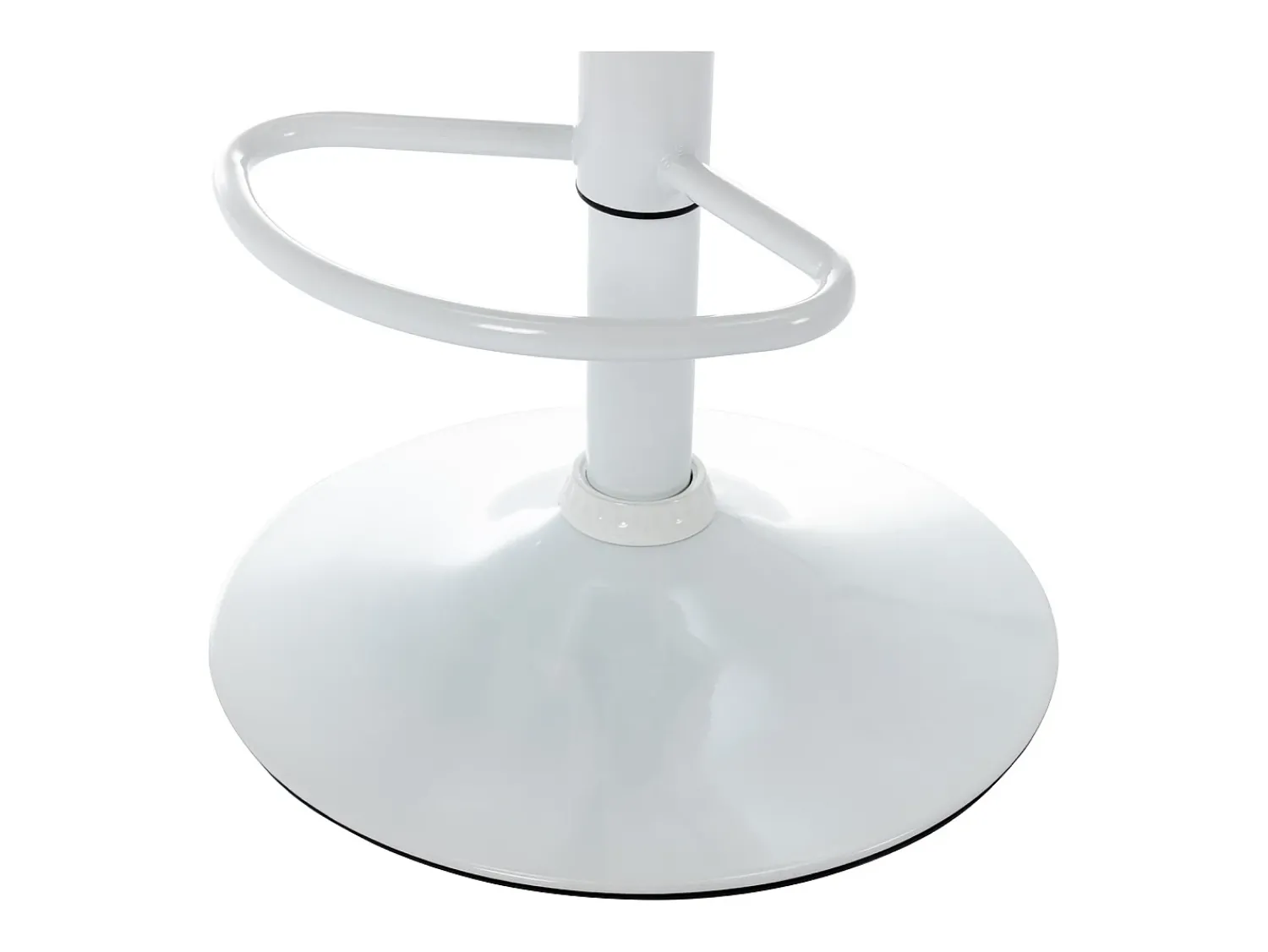 Banco|Vente-unique Conjunto de 2 bancos altos tecido e metal branco, cor bege KIYOLA Bege / Branco