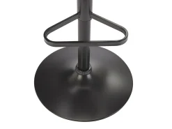 Vente-unique Conjunto de 2 bancos altos veludo e metal preto, altura ajustável, - ELEANA^ Banco