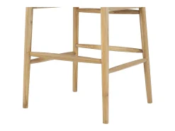 Banco*Vente-unique Conjunto de 2 bancos altos em teca e palha cor natural - POGIANA Natural claro