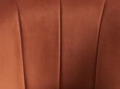Banco*Vente-unique Conjunto de 2 bancos altos em veludo e metal cor - ELIRAM Terracota