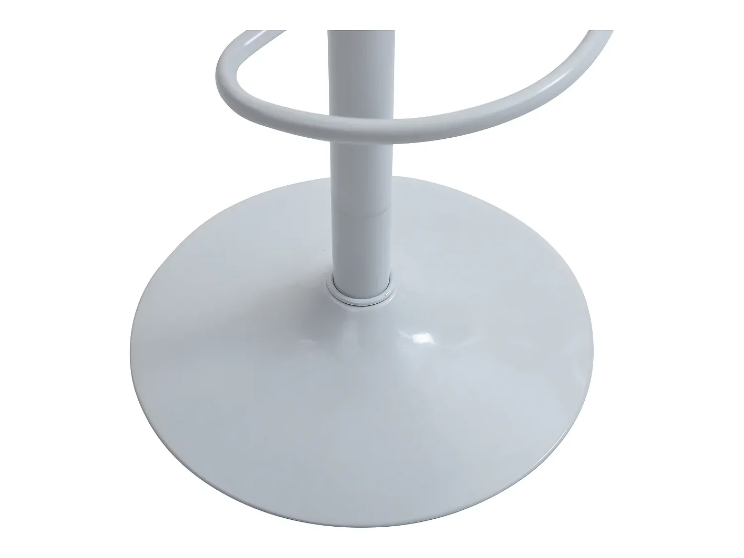 New Vente-unique Conjunto de 2 bancos altos pele sintética, altura regulável, natural e branco - MONTENEGRO Natural claro / Branco
