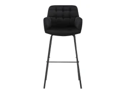 Banco|Vente-unique Conjunto de 2 bancos altos em veludo e metal - - PEGA de Pascal Morabito Preto