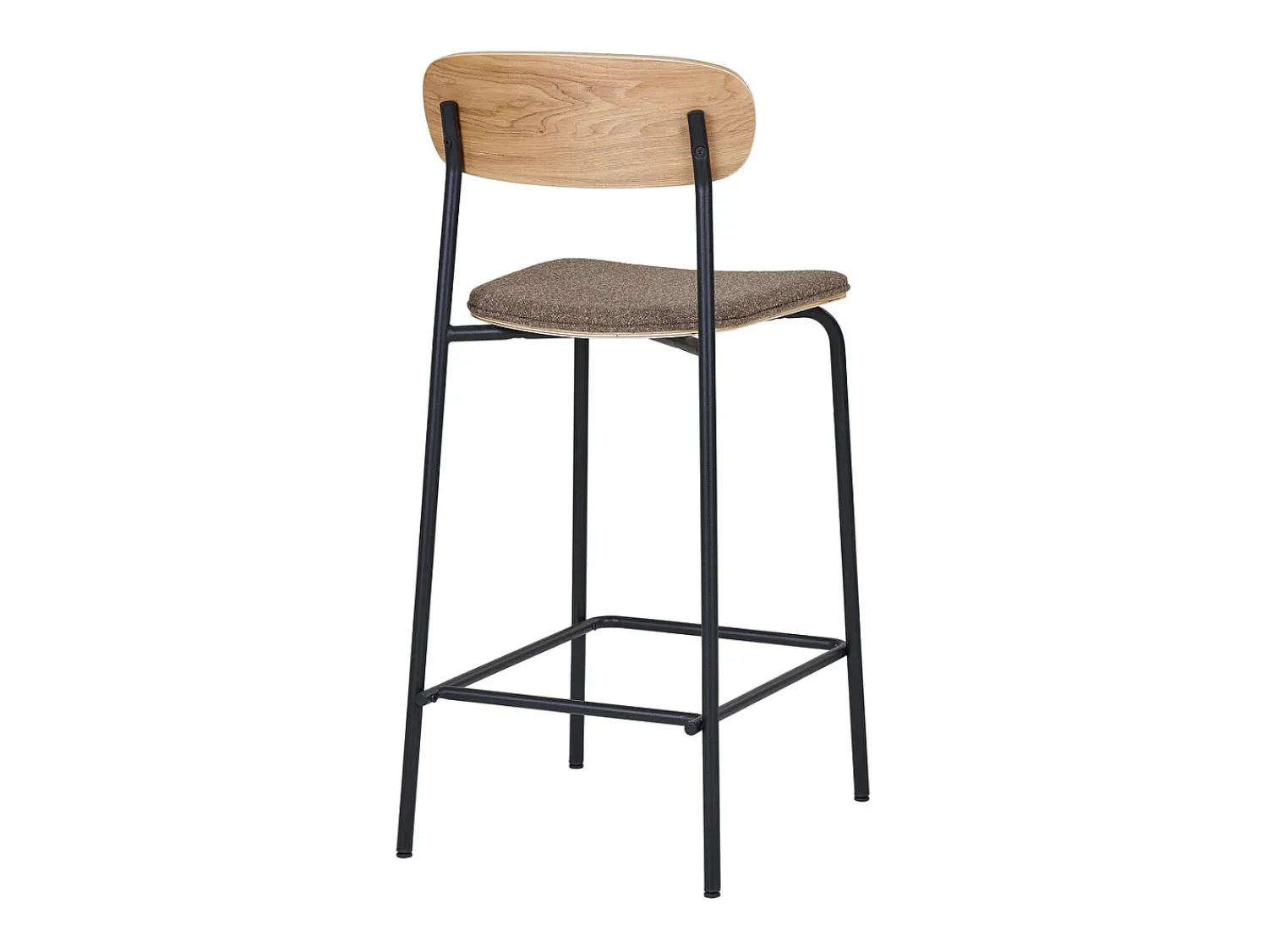 Conjunto de 2 Bancos Altos Estepona, Castanho, 49x42,5x95 cm, Kendra Home^ Banco