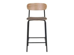 Conjunto de 2 Bancos Altos Estepona, Castanho, 49x42,5x95 cm, Kendra Home^ Banco