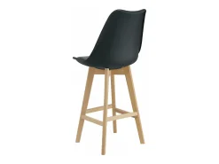 Helloshop26 Conjunto de 4 bancos altos de plástico de faia sintética 105 x 48 x 58 cm 03_0008720^ Banco