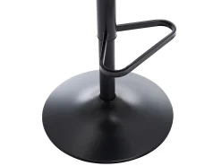 Online Vente-unique Conjunto de 2 bancos altos em tecido bouclé e metal, altura ajustável, - PEGA Branco