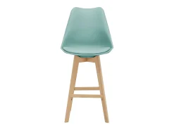 Helloshop26 Conjunto de 4 bancos altos de plástico sintético em faia 105x48x58 cm verde 03_0008719 Bege