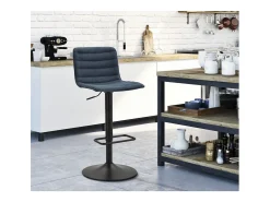 Banco| Conjunto de 2 Bancos Altos VKH445, , 43x49,5x85,5 cm, Kendra Home Preto