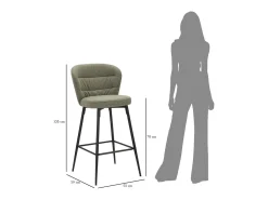 Conjunto de 2 Bancos Altos VKH433, , 52x59x108 cm, Kendra Home^ Banco
