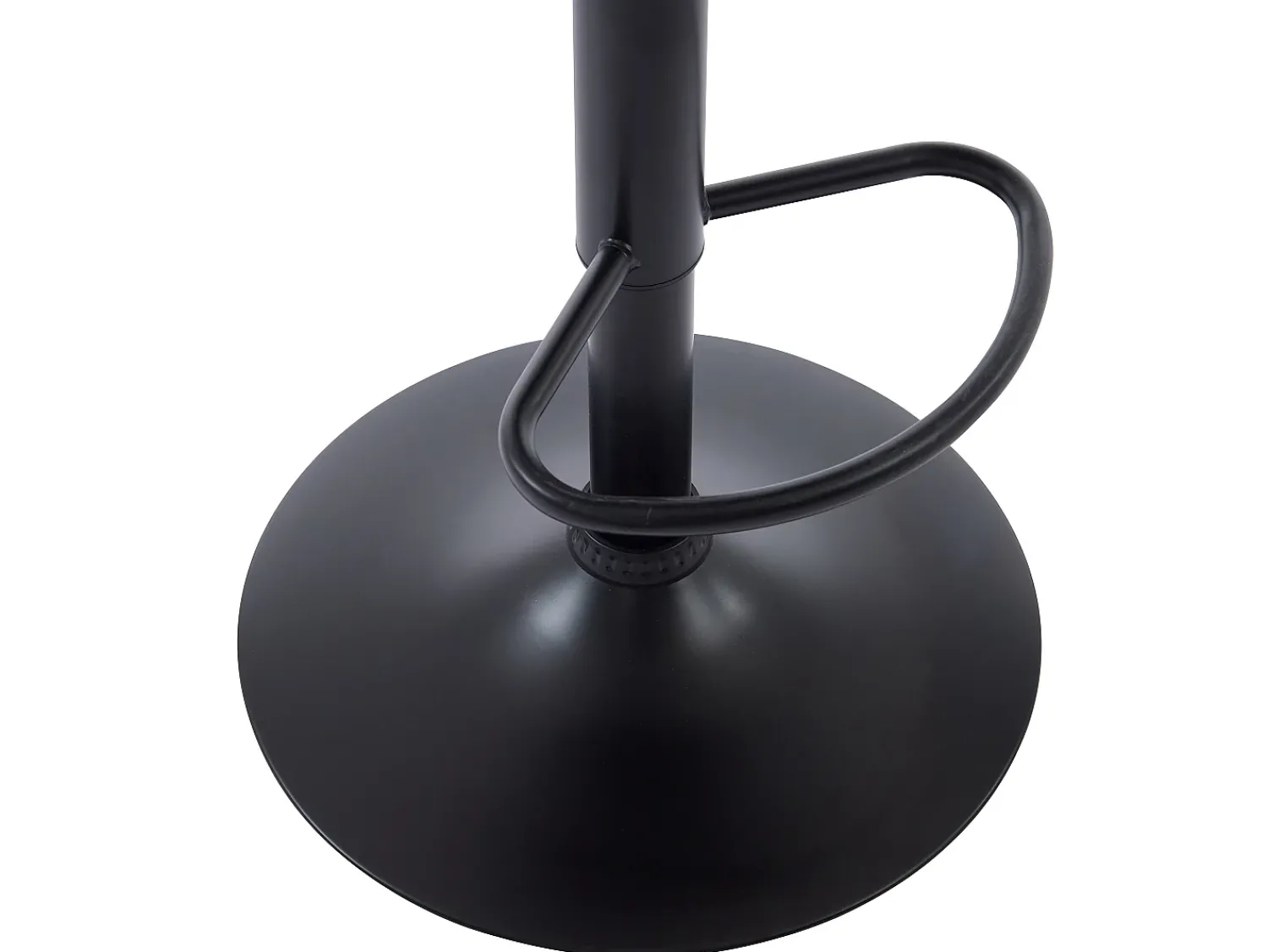Vente-unique Conjunto de 2 bancos altos tecido bouclé e metal branco e preto - MONTENEGRO^ Banco