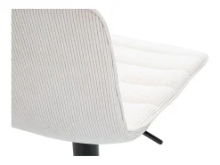 Banco| Conjunto de 2 Bancos Altos VKH444, Branco, 43x49,5x85,5 cm, Kendra Home Preto