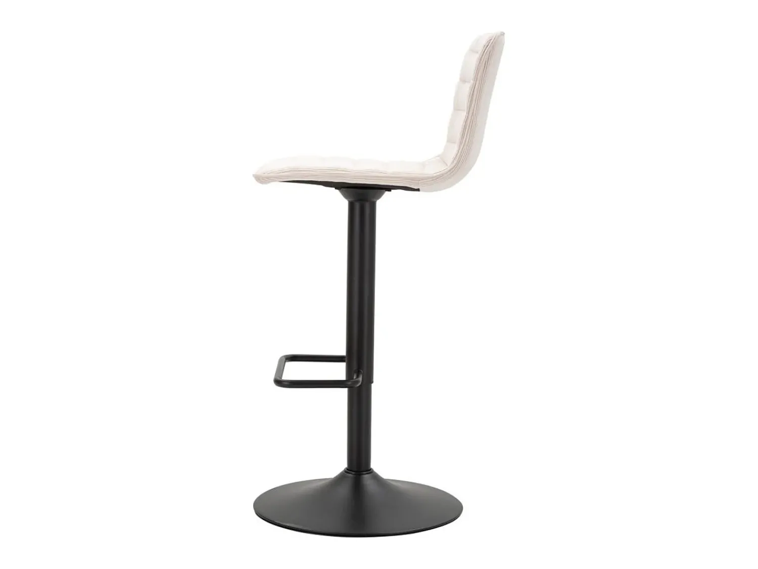 Banco| Conjunto de 2 Bancos Altos VKH444, Branco, 43x49,5x85,5 cm, Kendra Home Preto