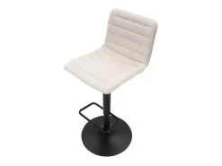 Banco| Conjunto de 2 Bancos Altos VKH444, Branco, 43x49,5x85,5 cm, Kendra Home Preto