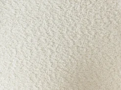 Discount Vente-unique Conjunto de 2 bancos altos em tecido bouclé e metla preto, cor branca - TOYBA Branco