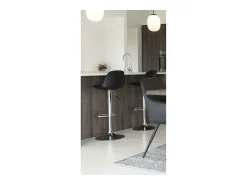 Banco| Conjunto de 2 Bancos Altos Trondheim, , 41x39x104 cm, Kendra Home Preto