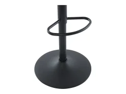 New Vente-unique Conjunto de 2 bancos altos tecido texturizado e metal, altura regulável, - LARANZA Creme
