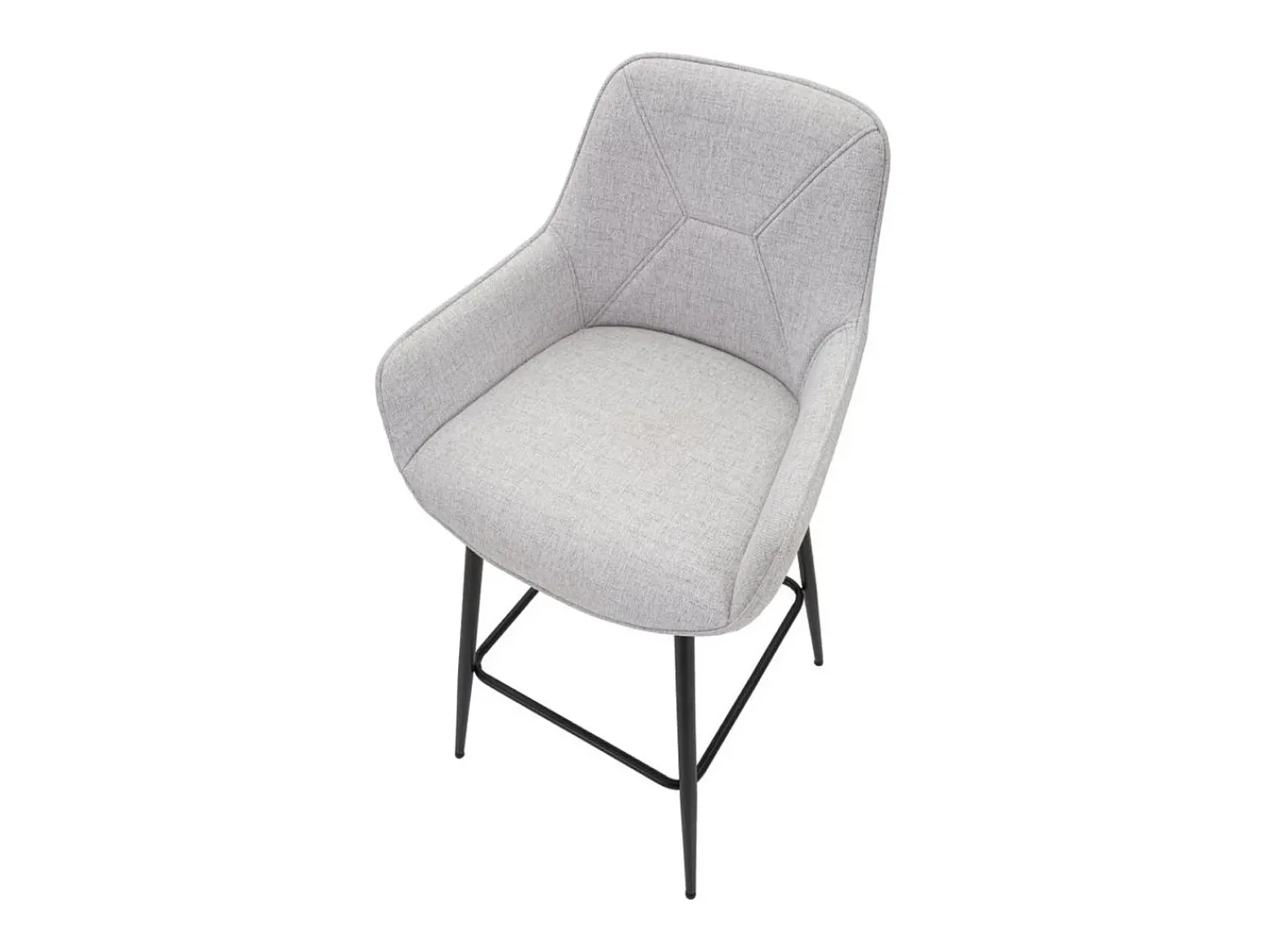 Banco| Conjunto de 2 Bancos Altos VKH434, , 55x55x109 cm, Kendra Home Cinzento