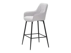 Banco| Conjunto de 2 Bancos Altos VKH434, , 55x55x109 cm, Kendra Home Cinzento