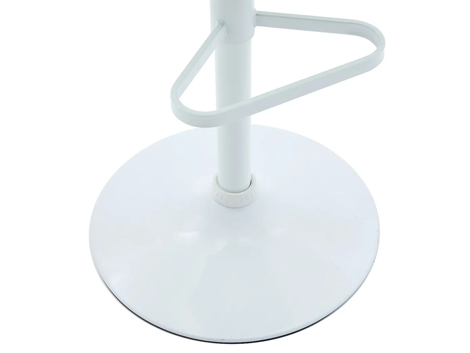 Banco*Vente-unique Conjunto de 2 bancos altos veludo e metal branco, altura ajustável creme - PEGA Creme / Branco