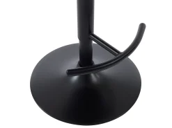 Banco*Vente-unique Conjunto de 2 bancos altos em tecido bouclé, altura ajustável, branco e preto - JELSA Preto / Branco