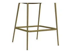 Discount CosmoLiving by Cosmopolitan Conjunto de 2 bancos de bar estofados em PU Preto
