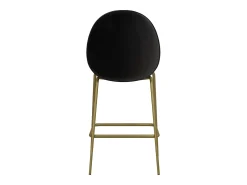 Discount CosmoLiving by Cosmopolitan Conjunto de 2 bancos de bar estofados em PU Preto