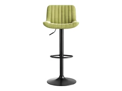 Best Hauss Spole Conjunto de 2 bancos de bar s, com altura regulável, em veludo e metal. Verde