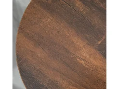 Banco* Conjunto de 2 bancos de bar, design industrial, com apoio para os pés, estrutura metálica, até 120 kg, Castanho