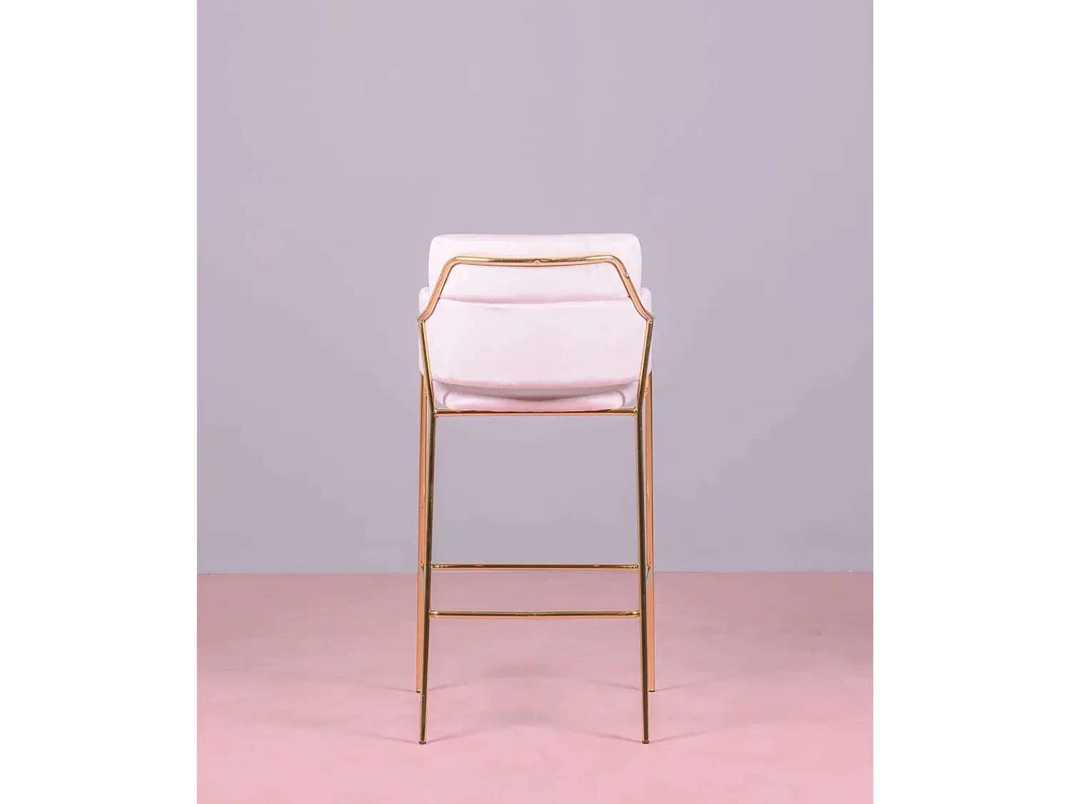 Banco|Nest Dream Conjunto de 2 bancos de design estofados em veludo - Cruiser - Rosa