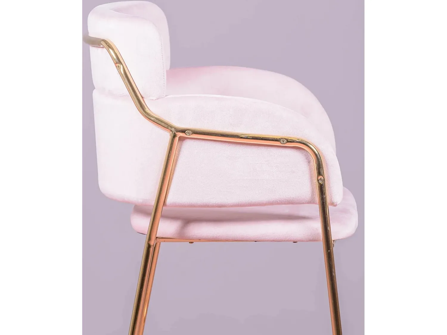 Banco|Nest Dream Conjunto de 2 bancos de design estofados em veludo - Cruiser - Rosa