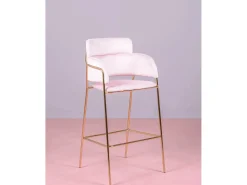 Banco|Nest Dream Conjunto de 2 bancos de design estofados em veludo - Cruiser - Rosa