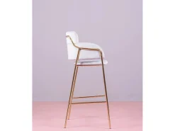 Banco|Nest Dream Conjunto de 2 bancos de design estofados em veludo - Cruiser - Cinza Cinzento