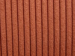 Online Vente-unique Conjunto de 2 bancos em veludo canelado e metal preto - Altura regulável - Terracotta - LILIYA Terracota