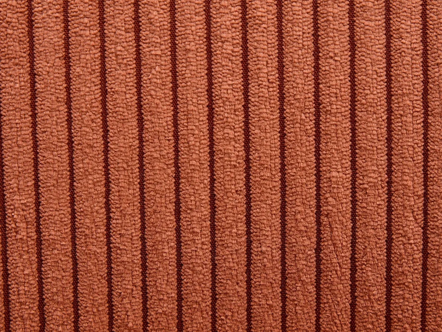 Online Vente-unique Conjunto de 2 bancos em veludo canelado e metal preto - Altura regulável - Terracotta - LILIYA Terracota