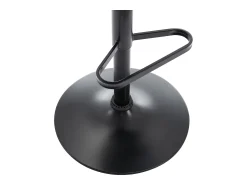 Vente-unique Conjunto de 2 bancos em veludo canelado e metal preto, altura regulável verde - LILIYA^ Banco