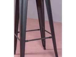 Nest Dream Conjunto de 4 bancos metálicos com encosto alto - Bistro -^ Banco