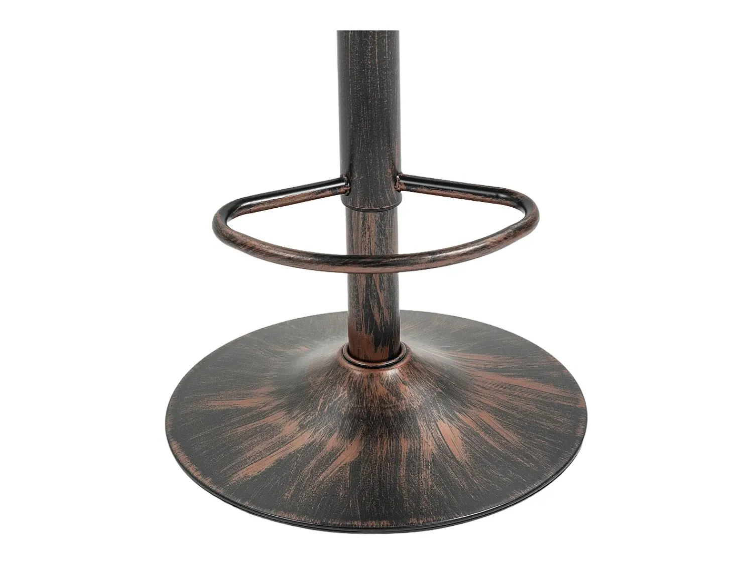 Hauss Spole Conjunto de 2 banquetas ajustáveis - Estrutura em metal e encosto em rattan - Almofada em linho^ Banco