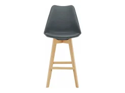 Banco*Helloshop26 Conjunto de 6 banquetas de bar em plástico sintético acabamento em faia 105 x 48 x 58 cm cinza 03_0008726 Bege